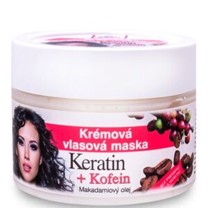 Bione Cosmetics - Krémová vlasová maska keratin + Kofein 260ml