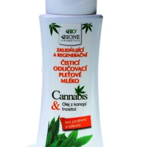 Bione Cosmetics - Odličovacie pleťové mlieko Cannabis 255 ml