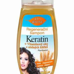 Bione Cosmetics - Regeneračný vlasový šampón Keratin + Olej z obilných klíčkov 250ml
