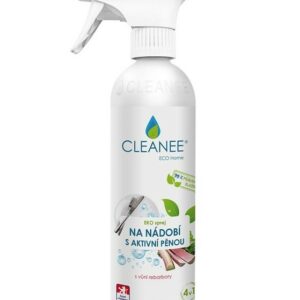 Cleanee Eko sprej na riad s aktívnou penou a vôňou rebarbory ​​500 ml