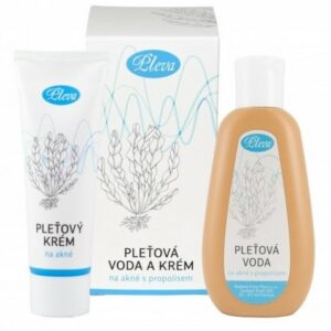 Pleva Pleťová voda a krém na akné 120 + 50 g
