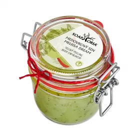 Medovkový sen - organický soľný telový peeling náhradná náplň 250ml
