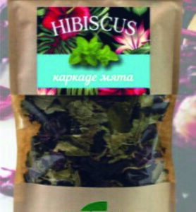 Čaj "hibiscus" - ibištek a mäta pieporná 80 g